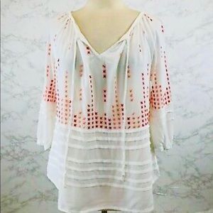 ANTHROPOLOGIE Chloe Oliver White Tunic NWT